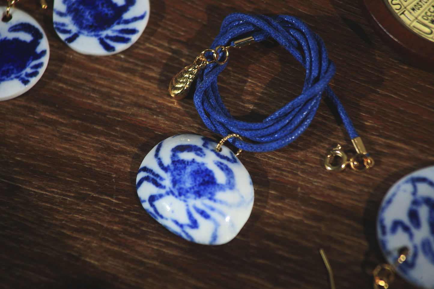Brachyura / Porcelain Earrings and Necklace
