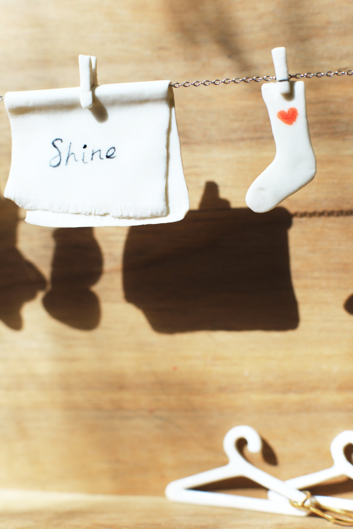 La Grande Lessive / Porcelain Necklaces