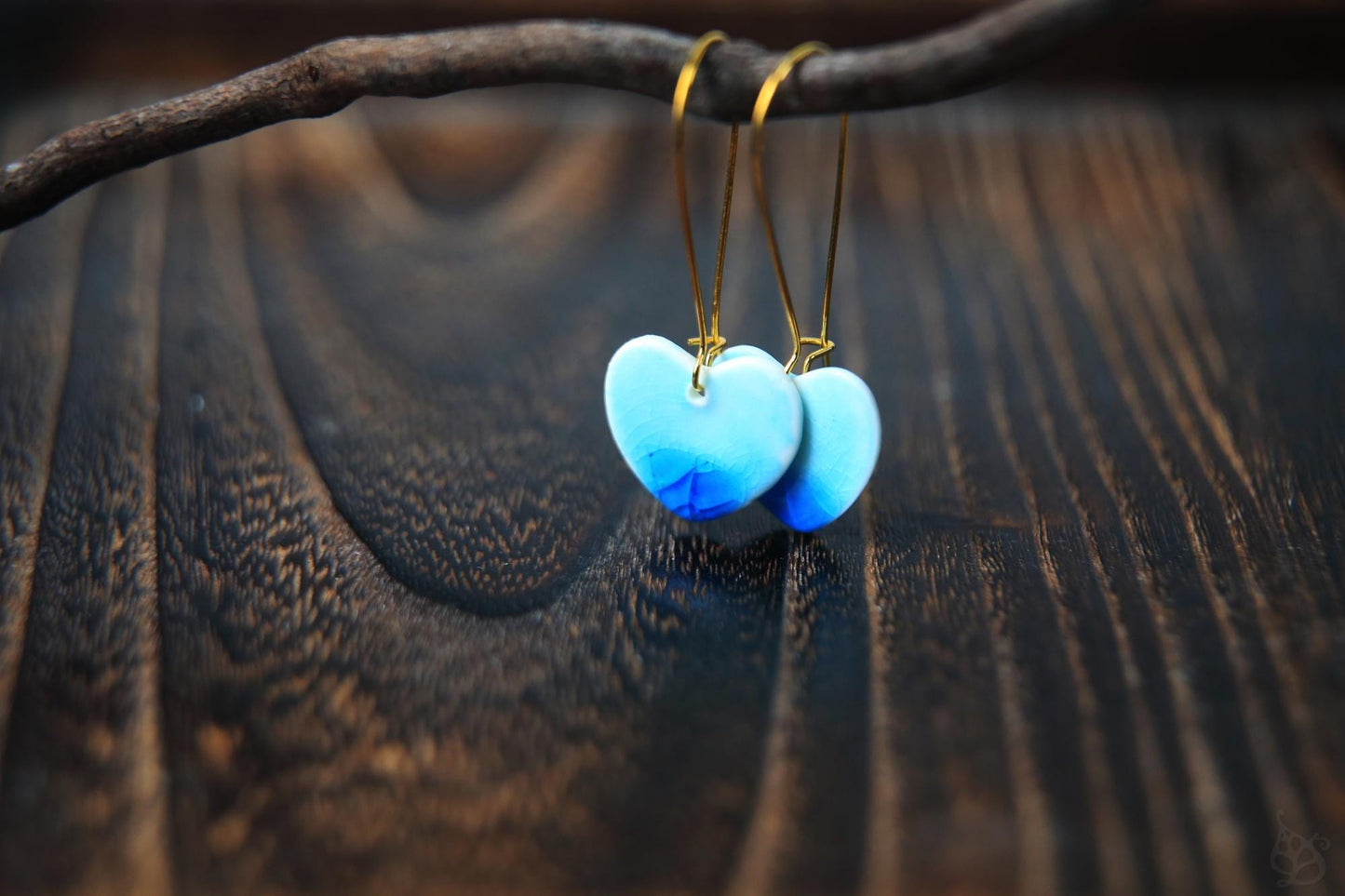 Porcelain Hearts / Earrings and Pendant