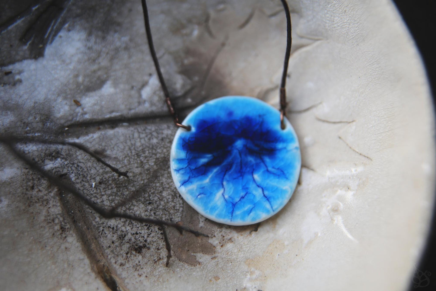 Blue Summit / Porcelain Necklace