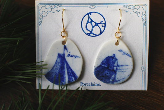 The Fleet / Porcelain Earrings