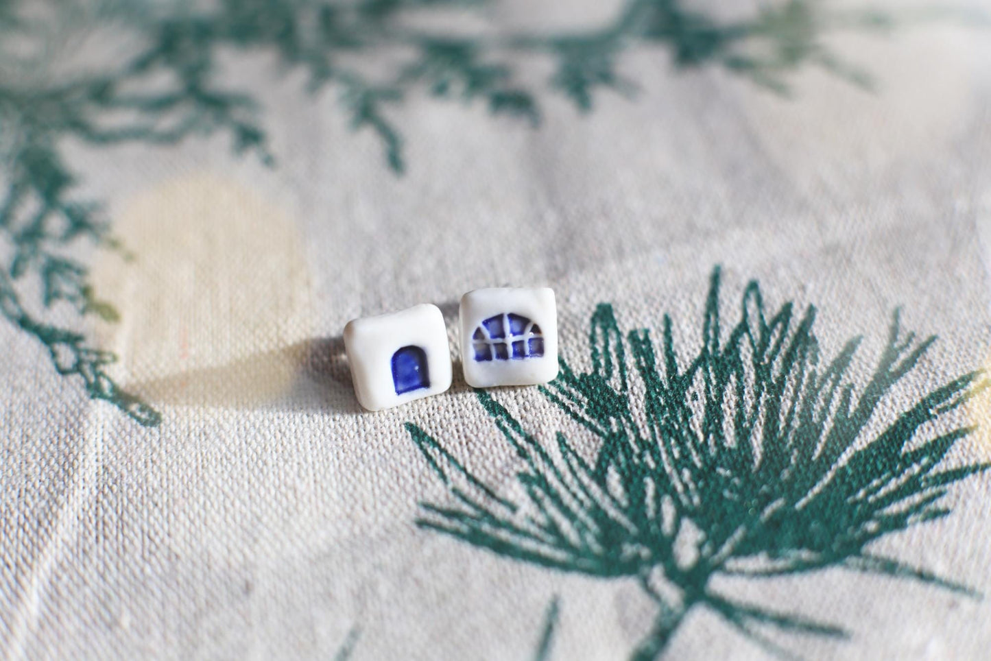 Home Fragments / Porcelain Stud Earrings