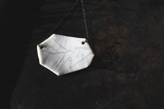 Connections / Porcelain Pendant