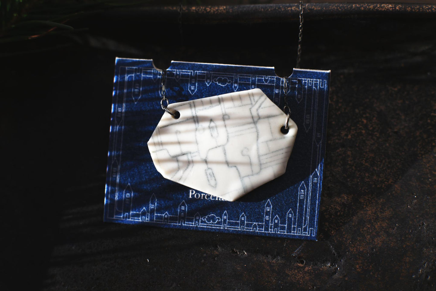 Connections / Porcelain Pendant