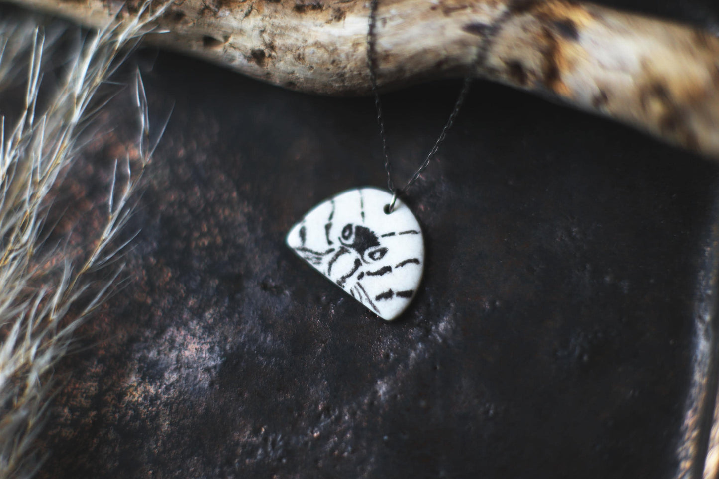 Apis / Porcelain Pendant