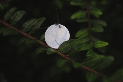 Cleft Ferns / Porcelain Earrings and Necklace