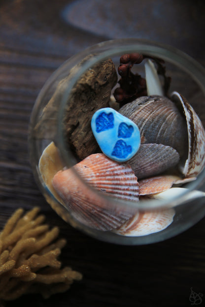 Turquoise Drift / Porcelain Brooches