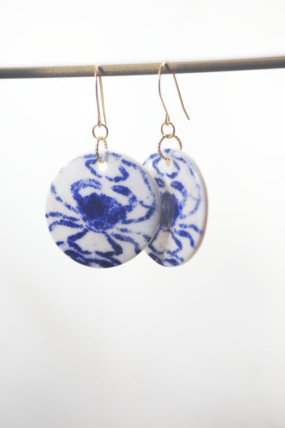 Brachyura / Porcelain Earrings and Necklace