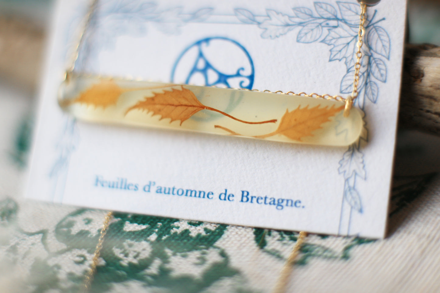 Foliage Dance / Fallen Leaves from Brittany / Pendants