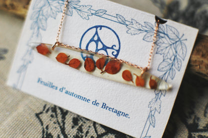 Foliage Dance / Fallen Leaves from Brittany / Pendants