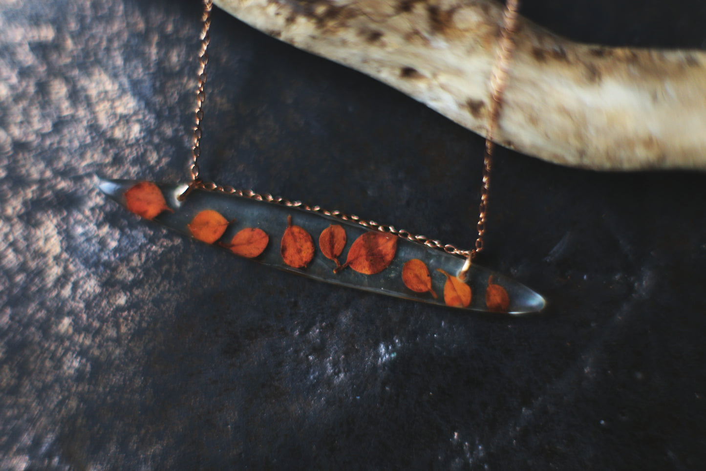 Foliage Dance / Fallen Leaves from Brittany / Pendants