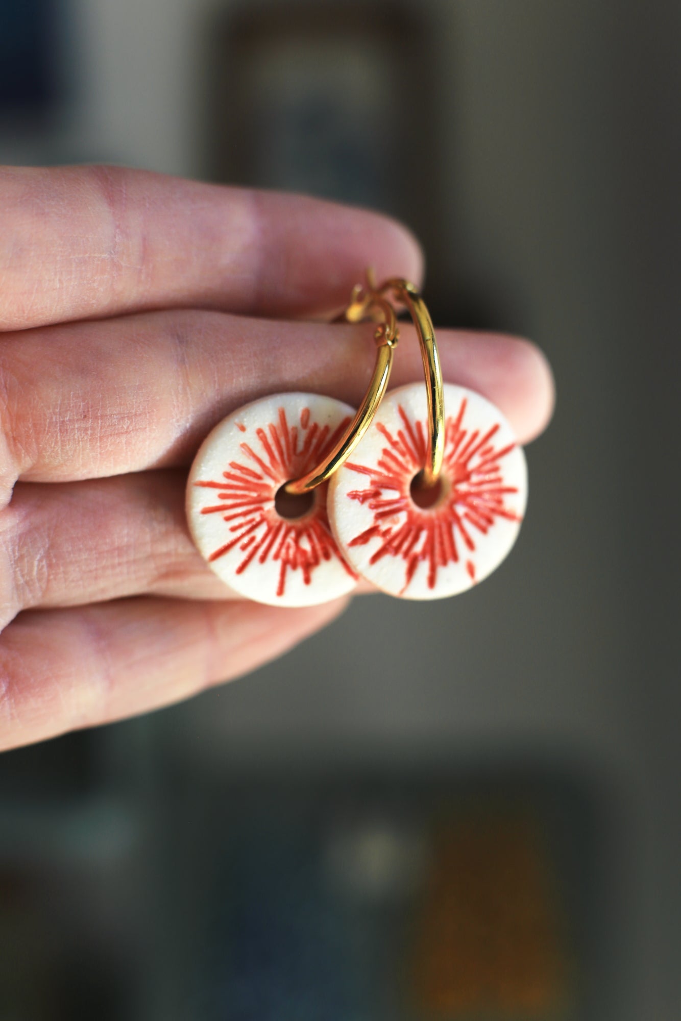 Solar / Porcelain Earrings Transformer Set