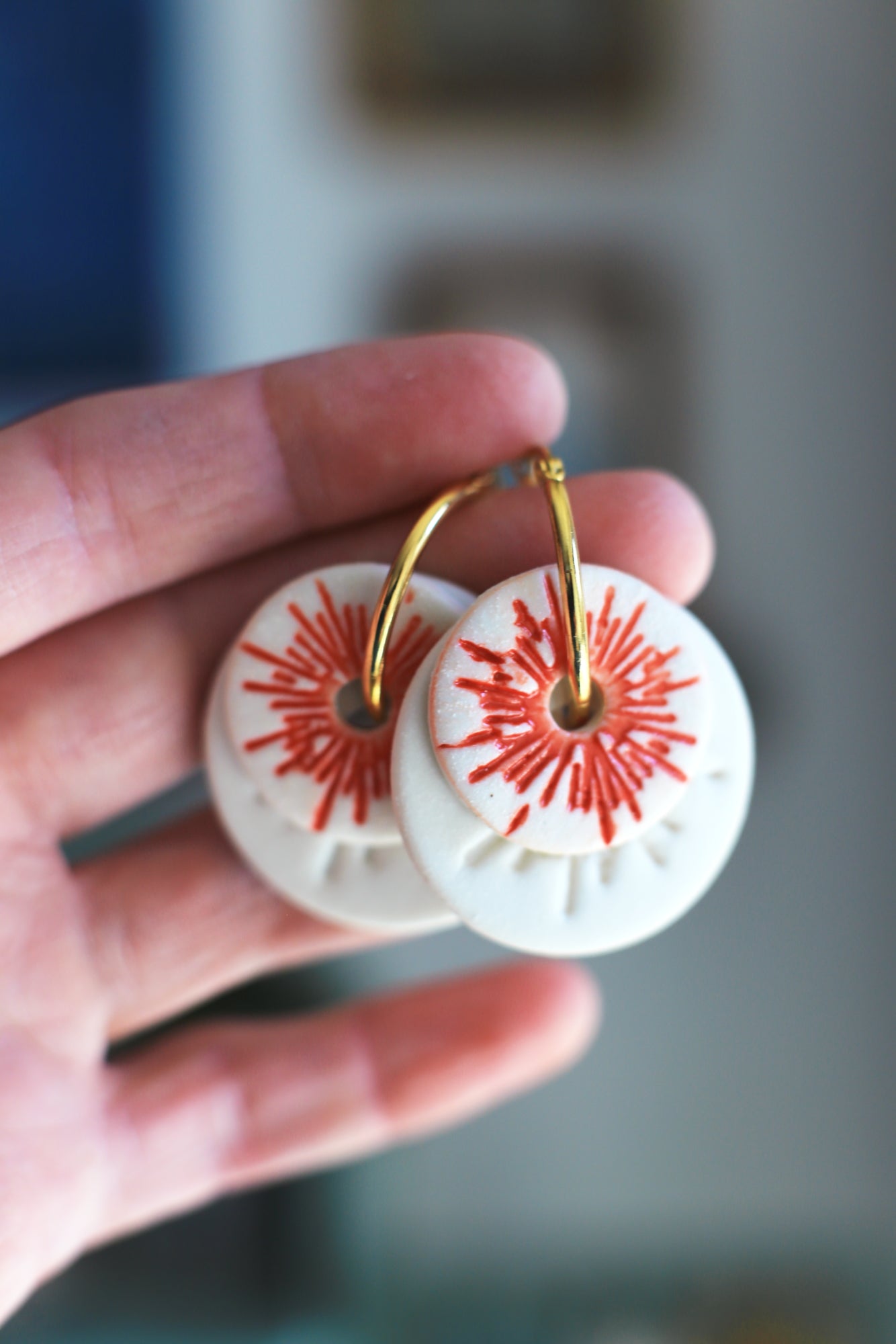 Solar / Porcelain Earrings Transformer Set