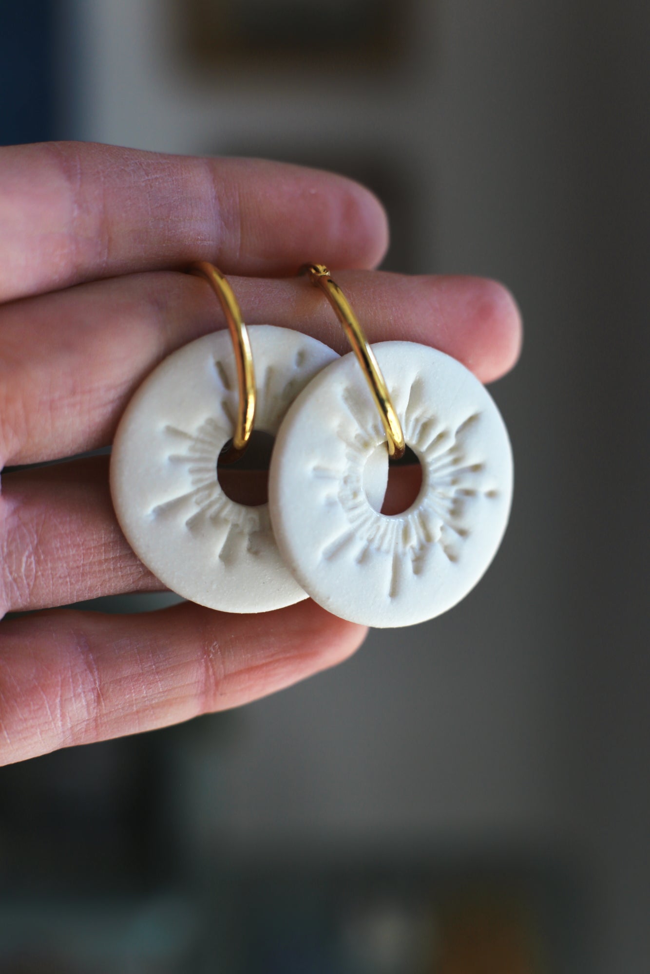 Solar / Porcelain Earrings Transformer Set