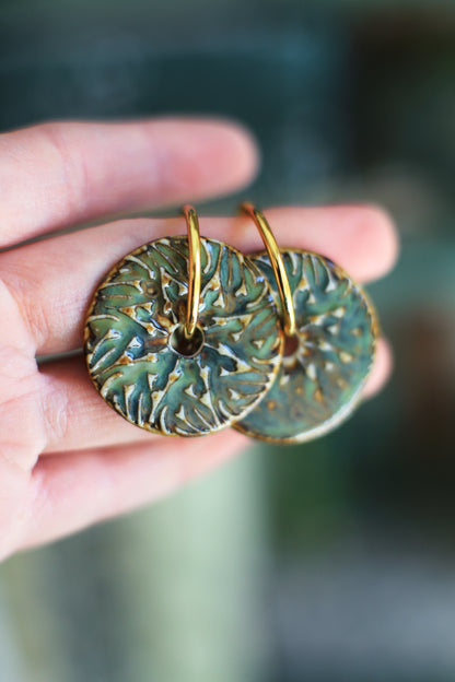 Umber Rhapsody / Porcelain Transformer Earrings