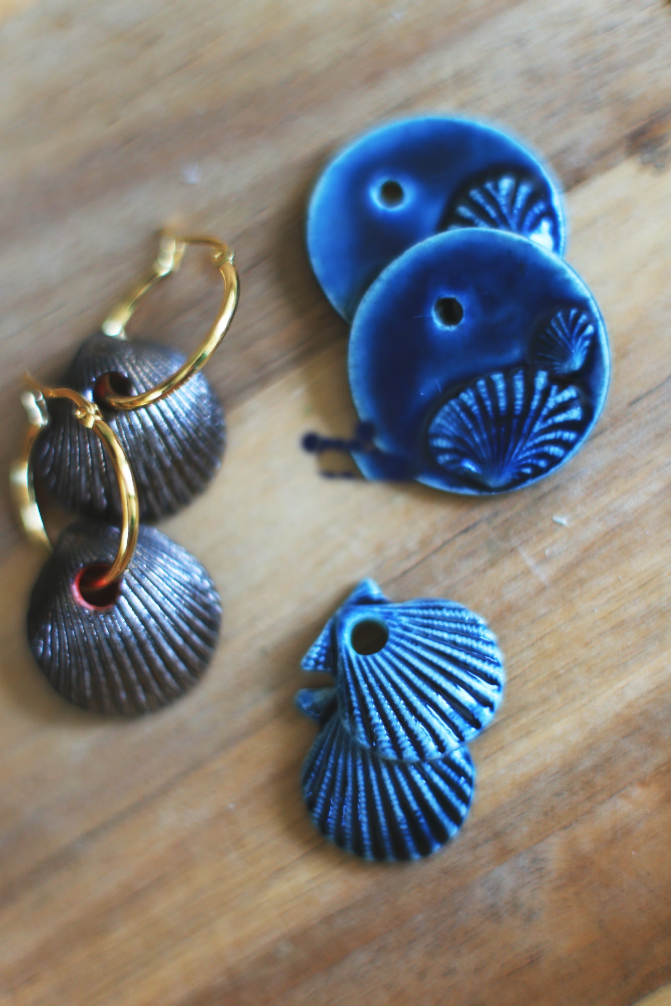 Indigo / Porcelain Transformer Earrings