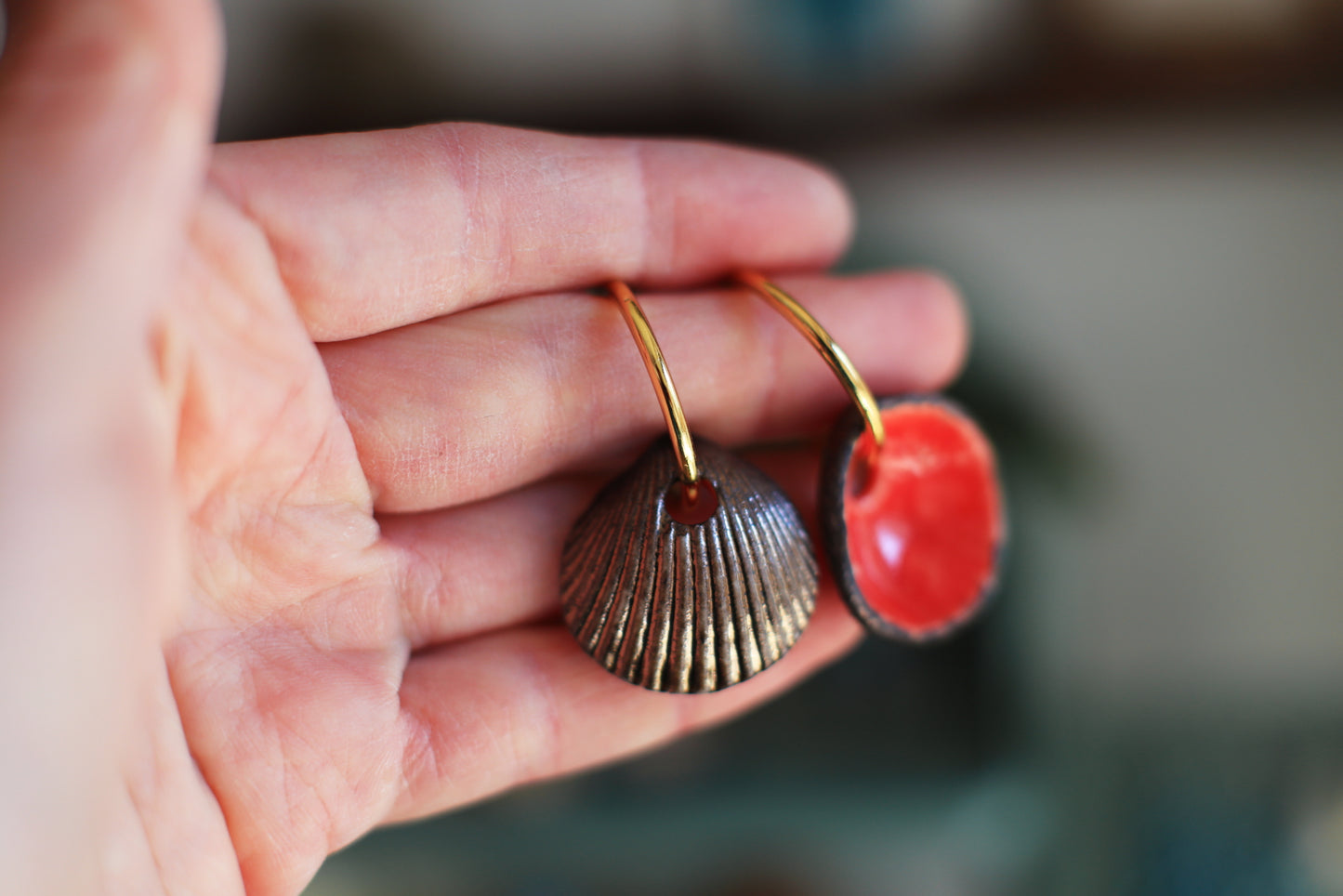 Indigo / Porcelain Transformer Earrings