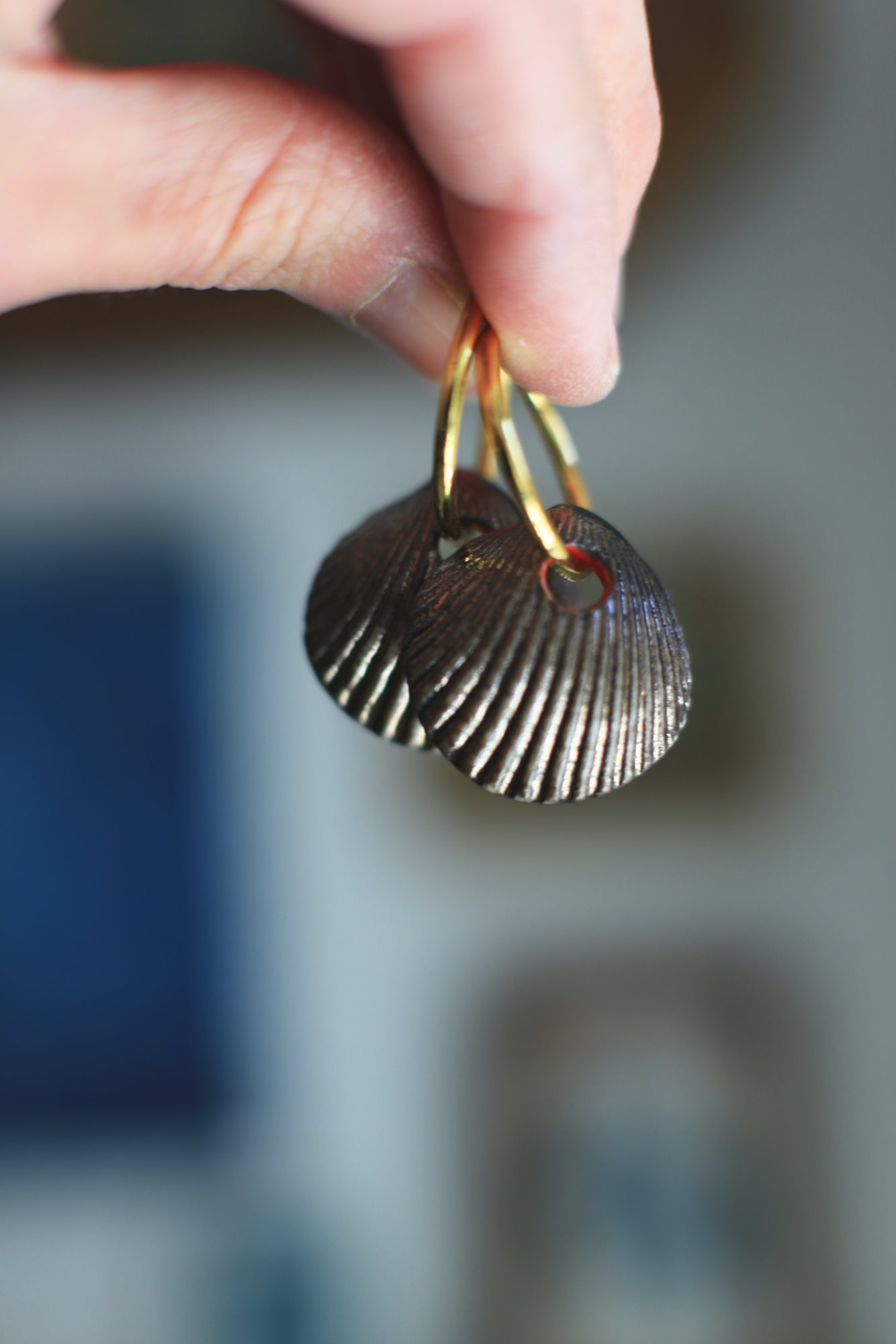 Indigo / Porcelain Transformer Earrings