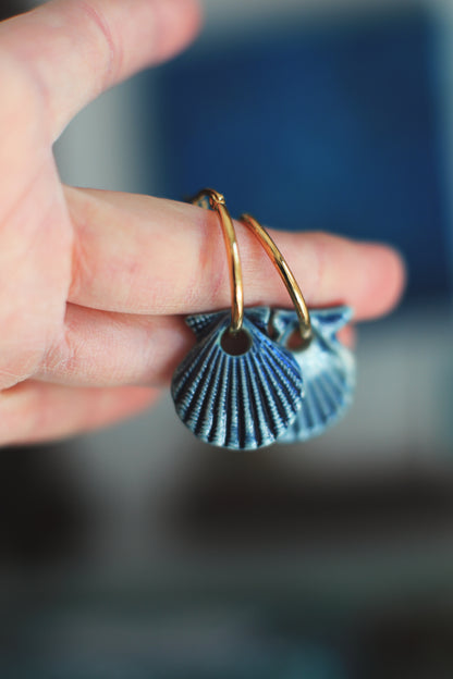 Indigo / Porcelain Transformer Earrings