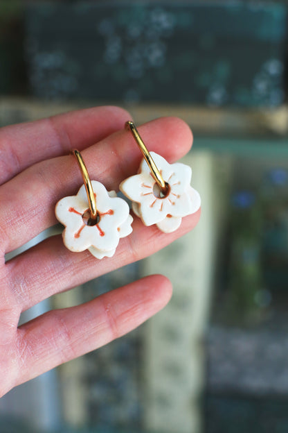 Sakura / Porcelain Earrings
