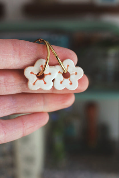 Sakura / Porcelain Earrings