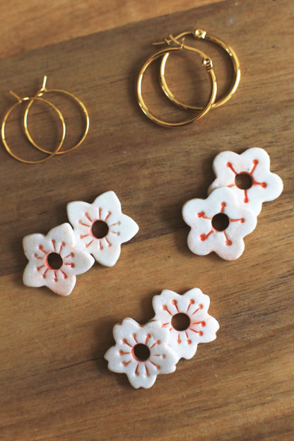 Sakura / Porcelain Earrings