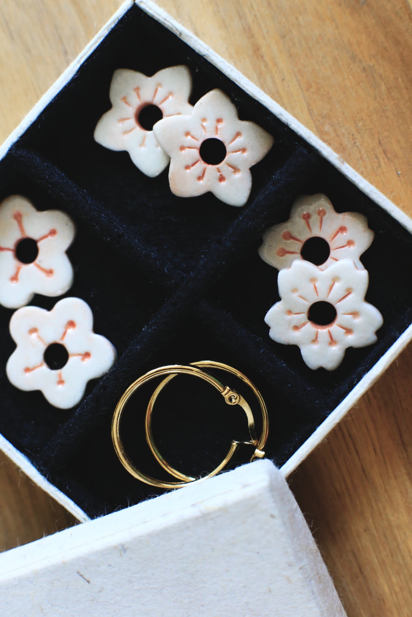 Sakura / Porcelain Earrings