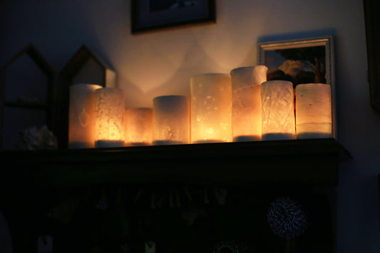 Porcelain lights / Candle-holder lanterns