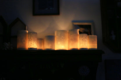 Porcelain lights / Candle-holder lanterns