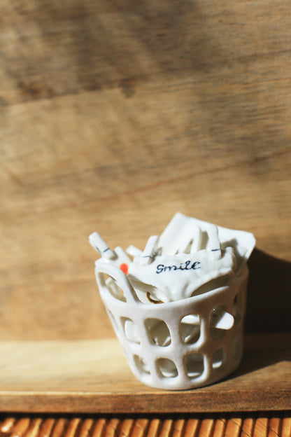 La Grande Lessive / Porcelain Necklaces