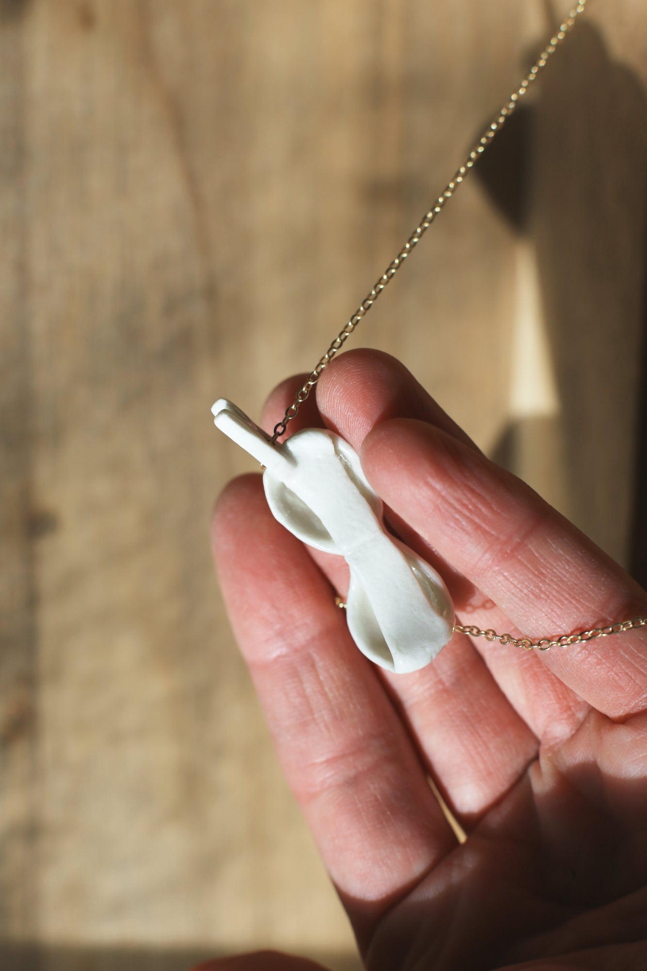 La Grande Lessive / Porcelain Necklaces