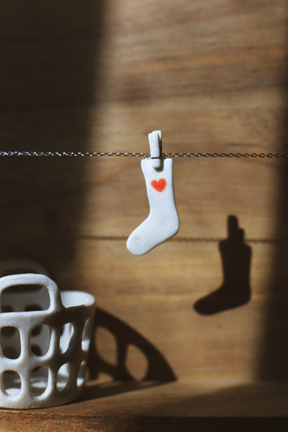 La Grande Lessive / Porcelain Necklaces