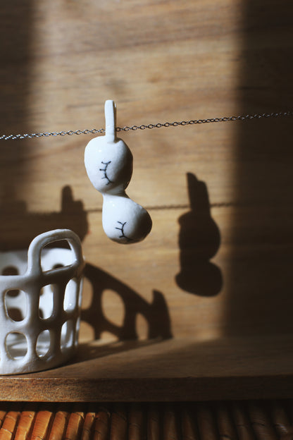 La Grande Lessive / Porcelain Necklaces