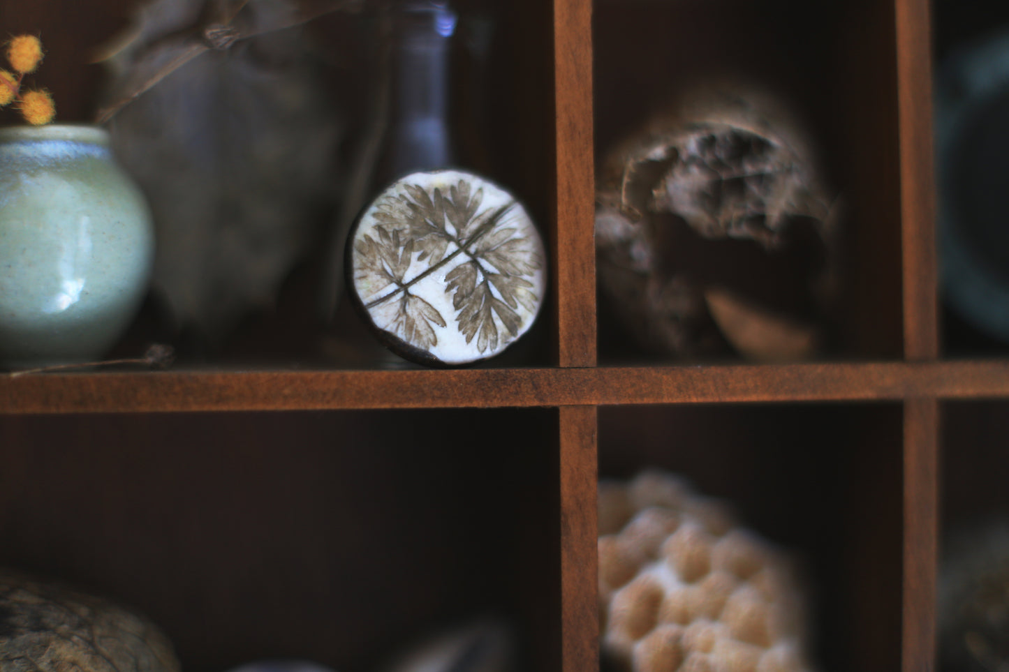 Herbal / Porcelain Brooch