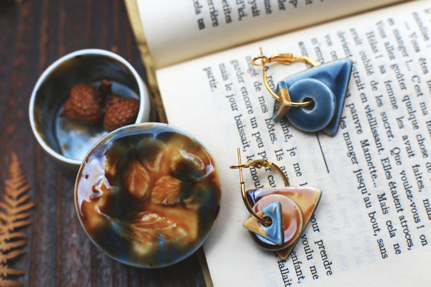 Shapes / Porcelain Earrings Transformer Set