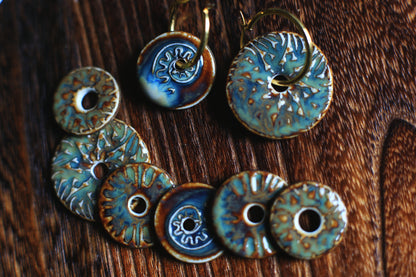 Umber Rhapsody / Porcelain Transformer Earrings