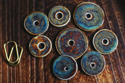 Umber Rhapsody / Porcelain Transformer Earrings