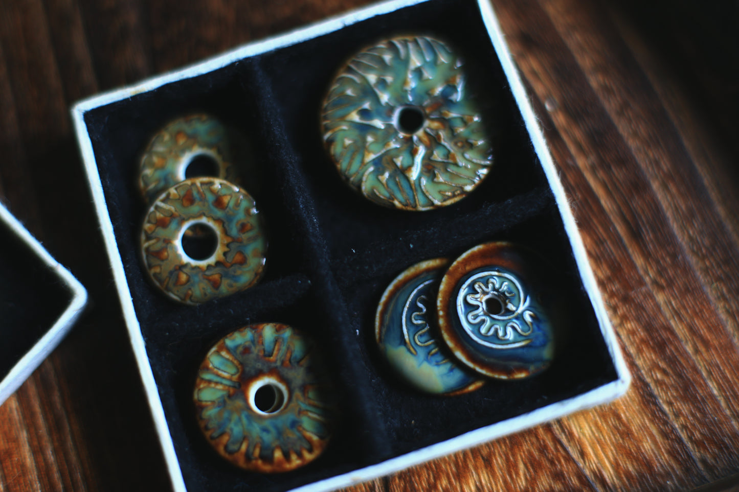 Umber Rhapsody / Porcelain Transformer Earrings