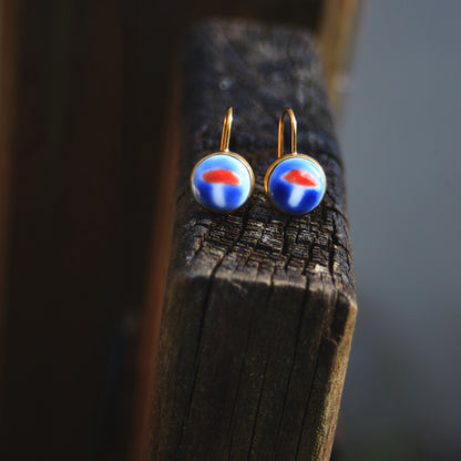 Shrooms / Porcelain Earrings