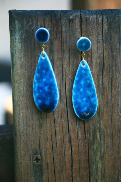 Hidden Blossoms / Porcelain Earrings