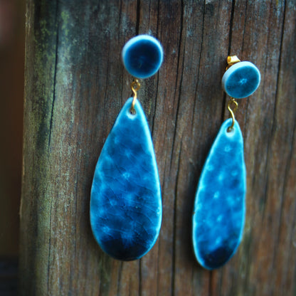 Hidden Blossoms / Porcelain Earrings