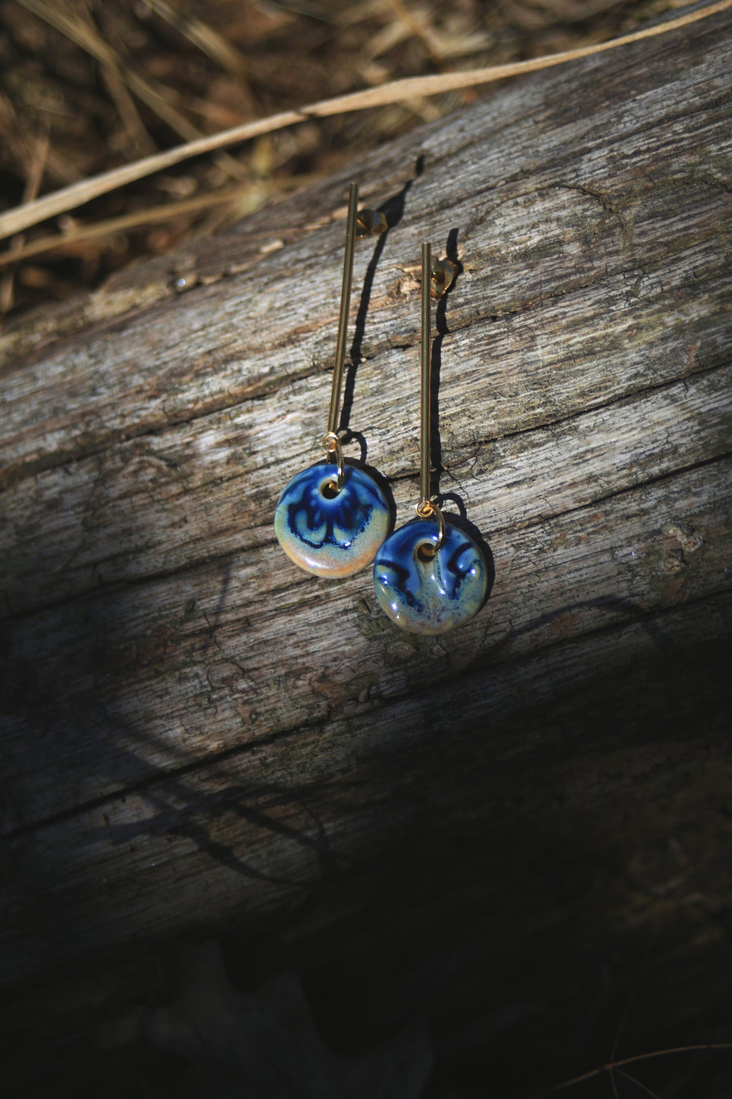 Reef Bay / Mismatched Porcelain Earrings