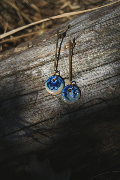 Reef Bay / Mismatched Porcelain Earrings