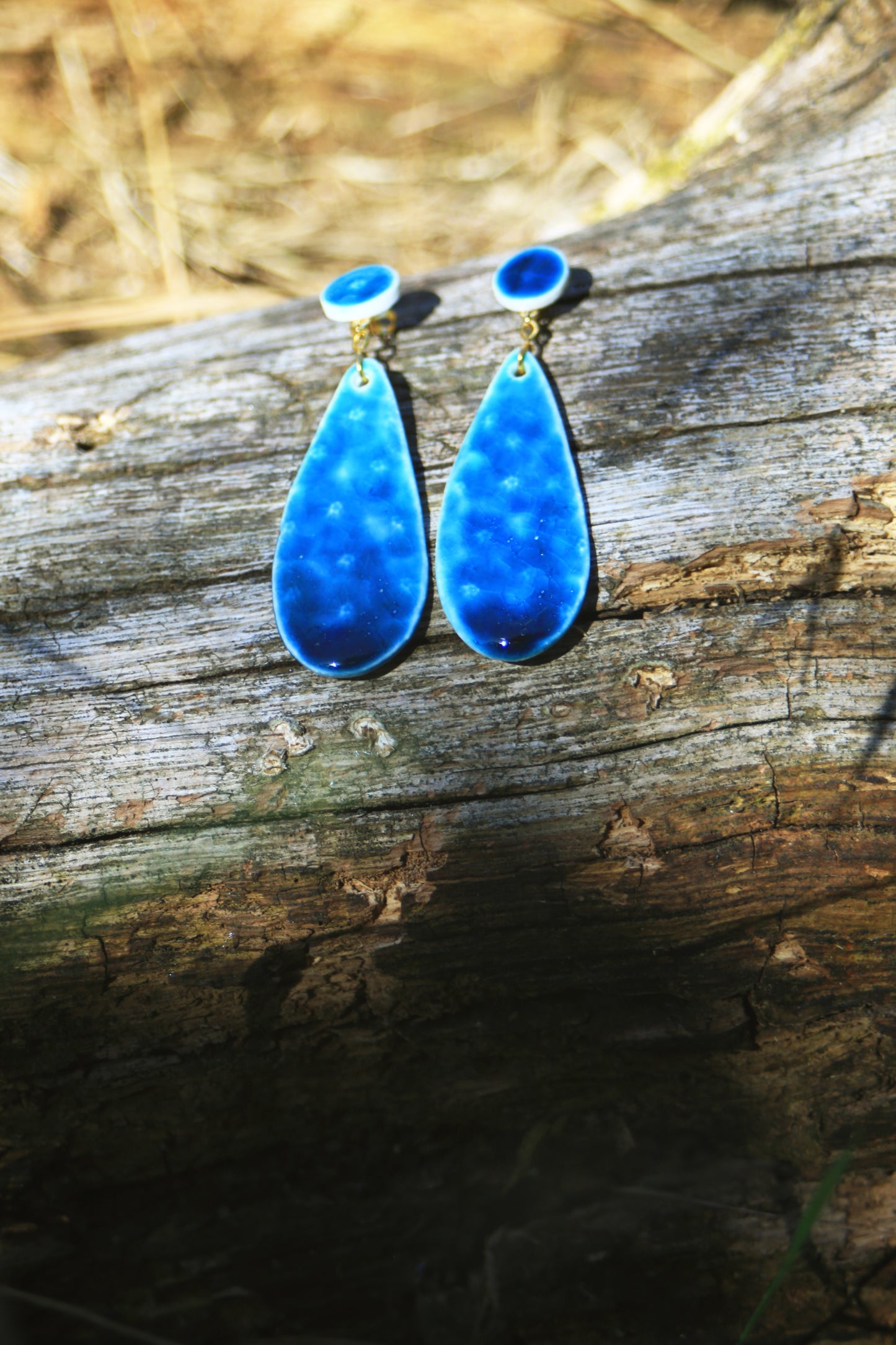 Hidden Blossoms / Porcelain Earrings