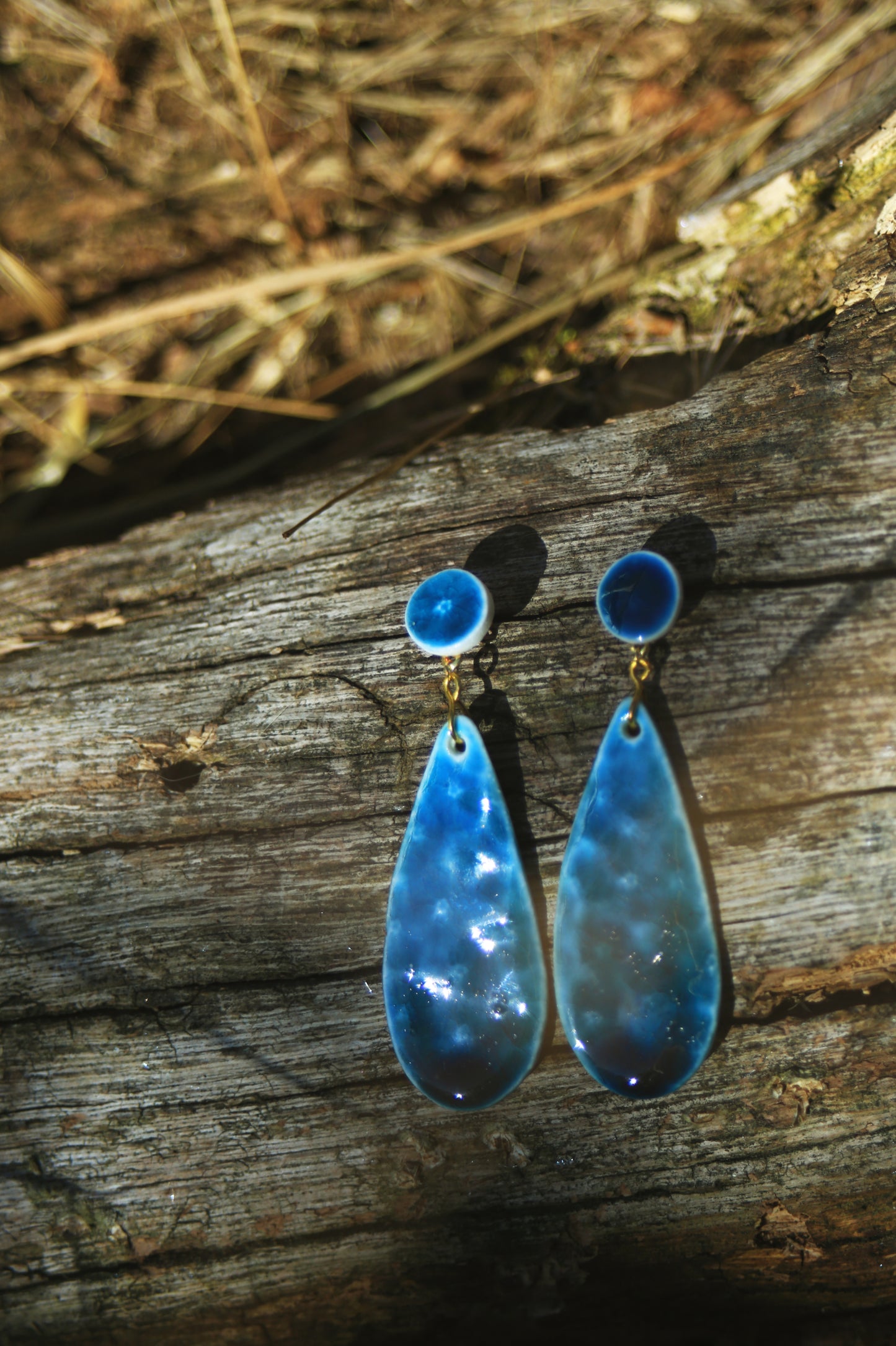 Hidden Blossoms / Porcelain Earrings