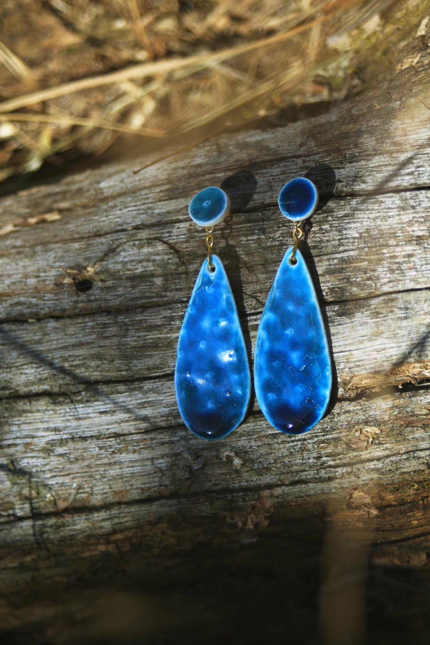 Hidden Blossoms / Porcelain Earrings