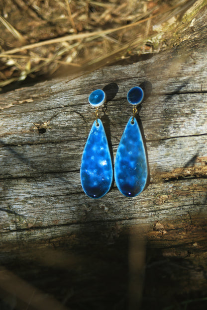 Hidden Blossoms / Porcelain Earrings