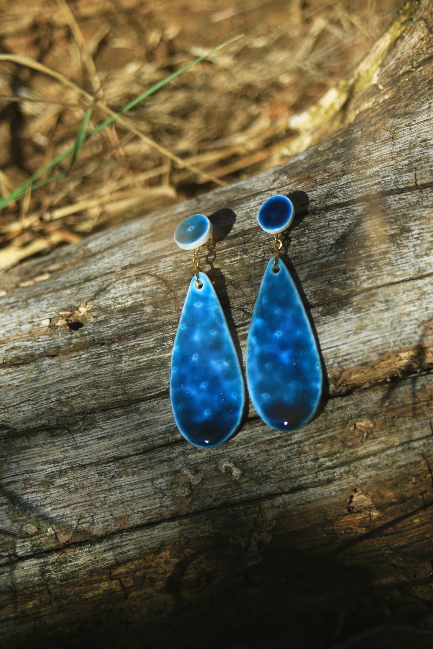 Hidden Blossoms / Porcelain Earrings
