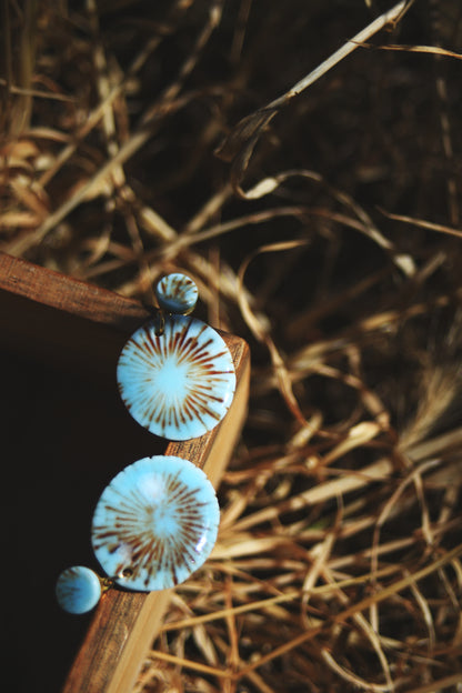 Solar Radiance / Porcelain Earrings