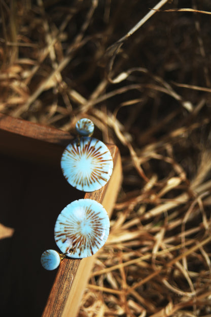 Solar Radiance / Porcelain Earrings